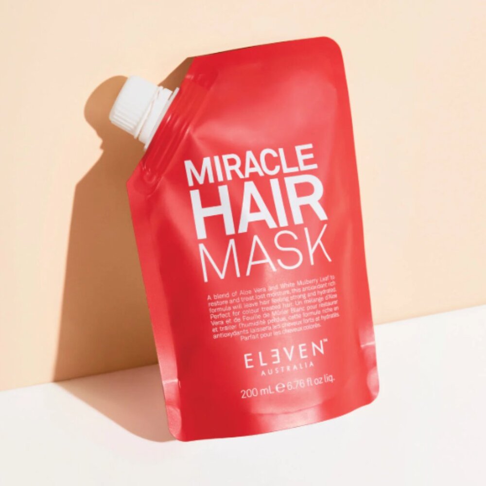 ❣️2/$36 NIP Eleven Australia Miracle Hair Mask Full Size Pouch Retail $30.00